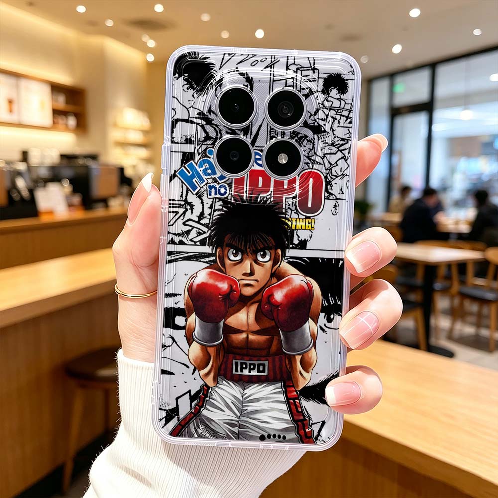 Xiaomi Poco X6 - Funda Protectora Transparente para Teléfono Anime