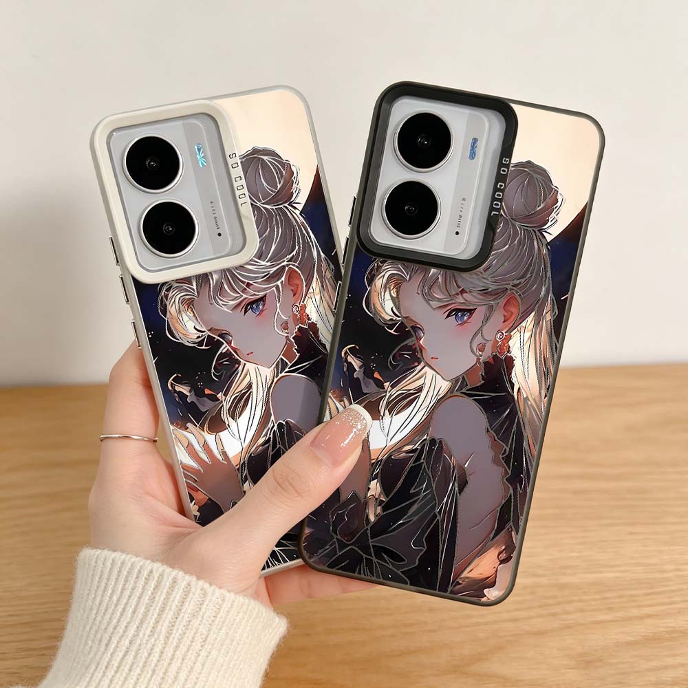 Realme C67 - Funda de Teléfono Plateada con Diseño